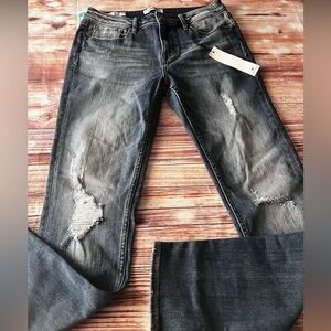 Vigoss Jagger Skinny midrise Distressed Indigo Jeans 30